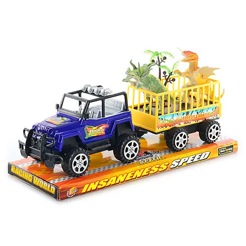 Трейлер інерційний, клітка з динозаврами 2 шт.