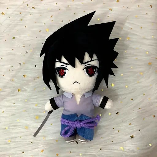 Мягкая игрушка Саске Учиха из аниме Наруто / Naruto.