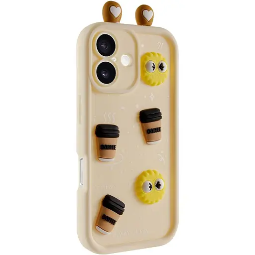 Чохол Epik TPU Toys Case with Ears для Apple iPhone 16, 6.1 Sand