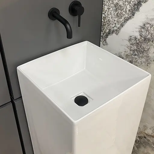 Умивальник підлоговий VBI Ellera white VBI-019025, Білий - фото 3