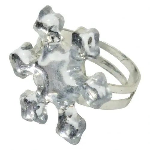 Кільце Сніжинка крижана - фото 1