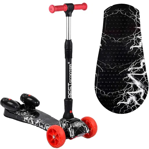 Самокат дитячий Best Scooter 60х82х64 см Чорний 000231569