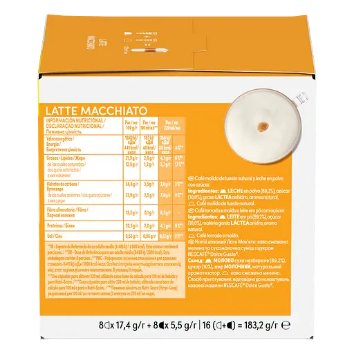 Набір кава в капсулах NESCAFE Dolce Gusto Latte Macchiato 16 шт. 183.2 г - фото 4