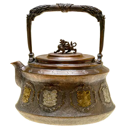 Чайник Newtea Восемь сокровищ медный 1.25 л