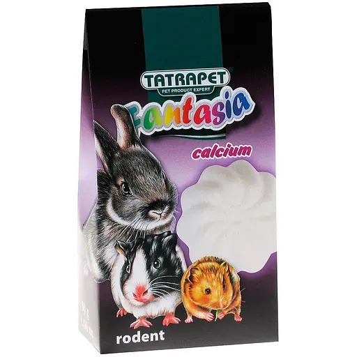 Минеральный камень TatraPet Fantasia для грызунов (кролики, морские свинки, хомяки) с кальцием 30 г