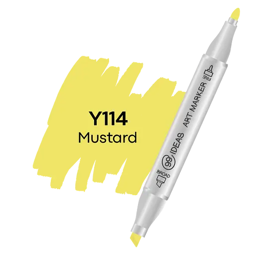 Маркер двусторонний Горчица, Y114, 99IDEAS