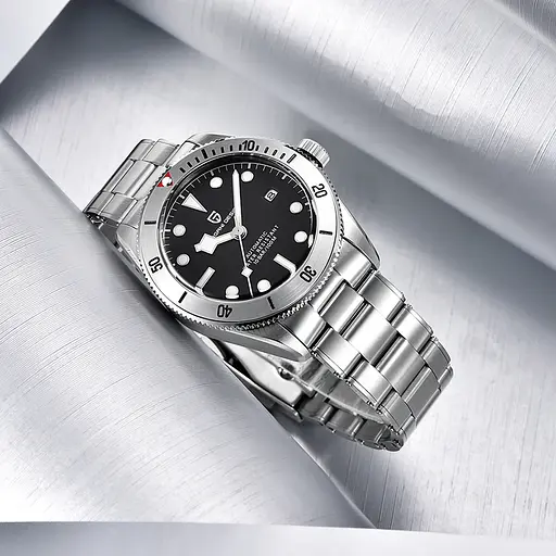 Наручний годинник чоловічий PD-1709 Silver-Black Pagani Design acs0031118 - фото 2