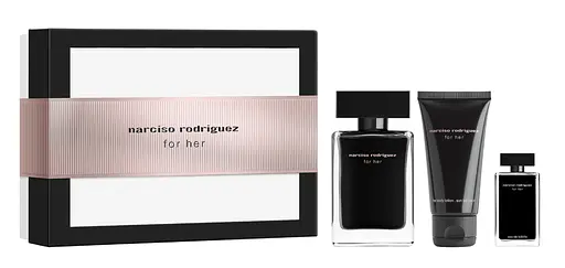 Набір Narciso Rodriguez For Her 50 мл туалетна вода, 7,5 мл туалетна вода, 50 мл лосьйон для тіла - фото 1