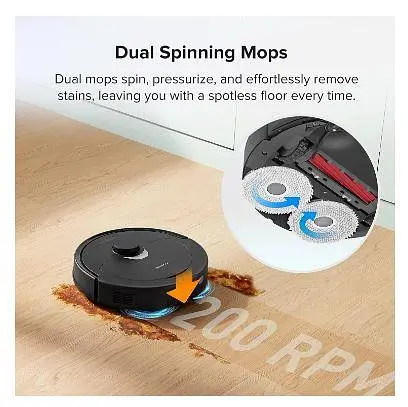 Робот-пилосос RoboRock Q Revo чорний - фото 7