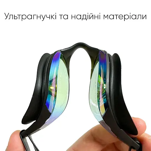 Окуляри для плавання Renvo Alat Pro Уні Anti-fog Чорний OSFM (2SG610-0106) - фото 7