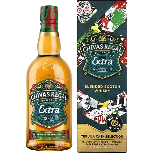 Виски Chivas Regal Extra Tequila Cask 0.7л 40% в подарочной упаковке - фото 1