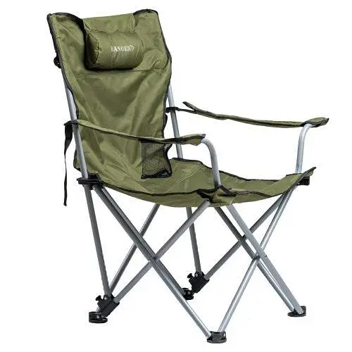 Крісло-шезлонг туристичне складане Ranger Stream Lux (74-89х58-98х85см) Оливковий