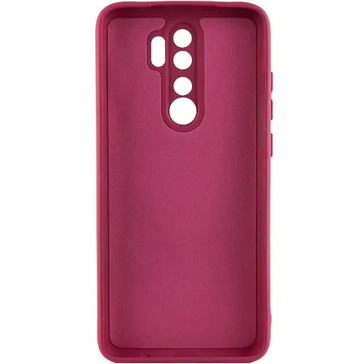 Чехол TPU Getman Liquid Silk Full Camera для Xiaomi Redmi 9 Бордовый / Marsala - фото 2