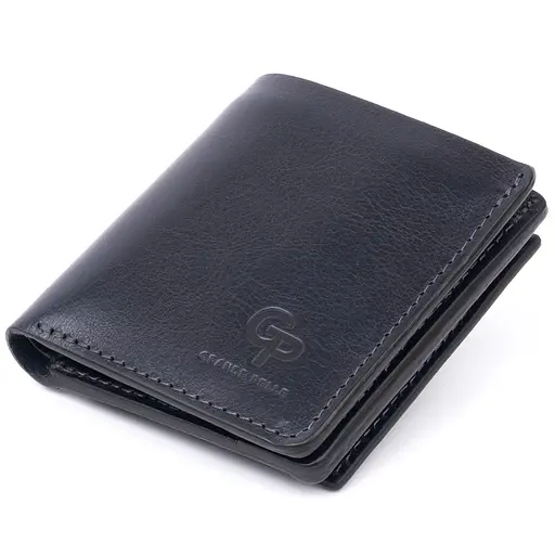 Мужской кожаный кошелек Grande Pelle 9.5х10х2 см acs0016029 - фото 1