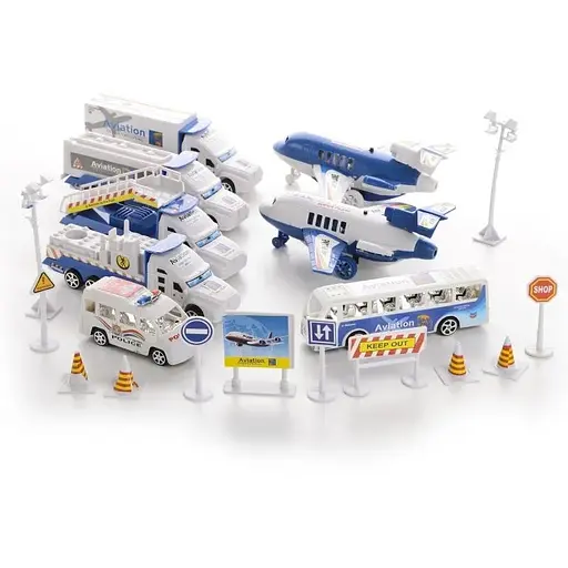 Игровой набор техники Аэропорт с дорожными знаками IM381