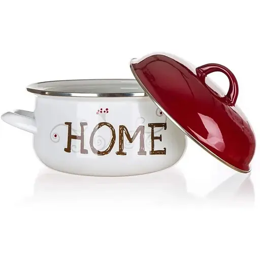 Эмалированная кастрюля HOME, 20 см