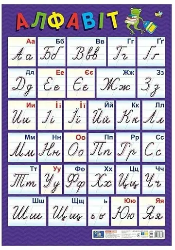 Плакат. Український алфавіт (прописний) Оновлений