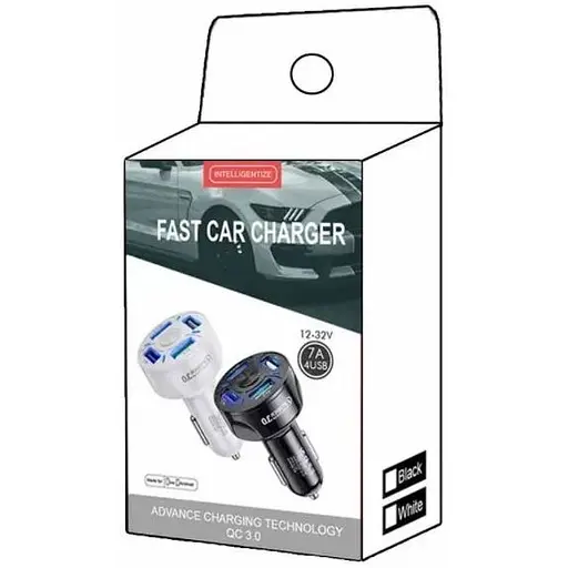 Автомобильное зарядное устройство Qualcomm 4USB Quick Charge 3.0 35W (BK-358) black - фото 6