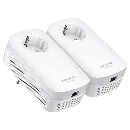 Комплект Адаптерiв Powerline TP-LINK TL-PA8010PKIT AV1300, 1xGE, AC1200, (TL-PA8010 2шт), Розетка - фото 1