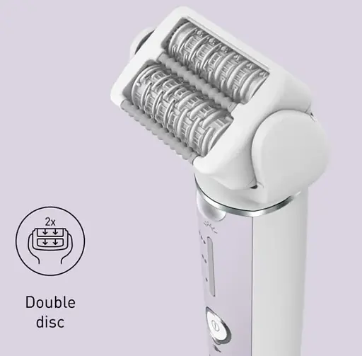 Panasonic Епілятор пінцетний, акумуляторний , пінцет.-60, волог.+сух., насадок-2, футляр , фіолетово-білий - фото 4