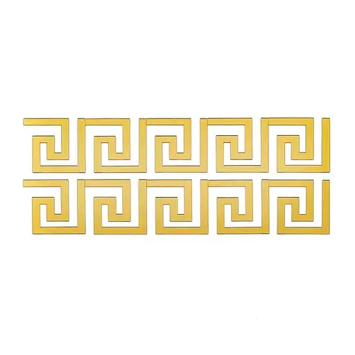Дзеркальний декор Wall Sticker SW-00002507 акриловий самоклеючий 10 шт. золото - фото 1