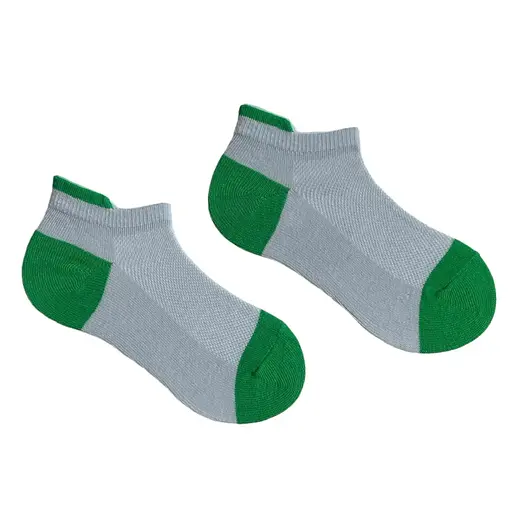 Шкарпетки дитячі "Сітка" з індійської бавовни світло сірі 413015 - фото 1