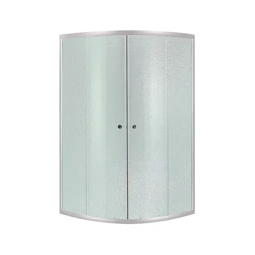 Душова кабіна Lidz Latwa SC90x90.SAT.MID.FR, скло Frost 4 мм без піддона, Універсальна, хром матовий, без поддона - фото 1