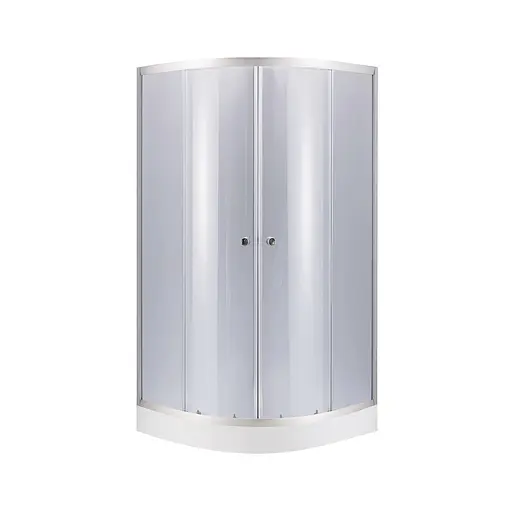 Набор: Lidz душевая кабина Latwa SC80x80.SAT.LOW.GR, стекло тонированное 4 мм + поддон Kupala, Универсальная, тонированная - фото 1