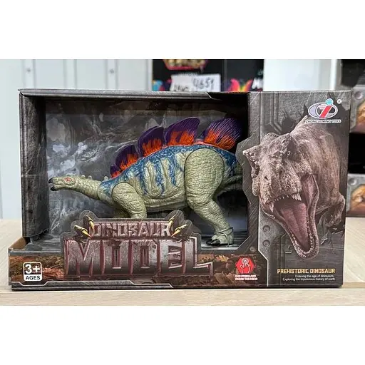 Фигурка Dino Toys Стегозавр движущийся красно-зеленый F2 (Q9899-F2) - фото 2