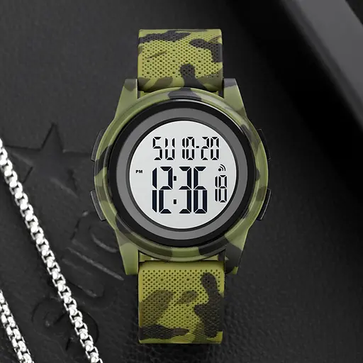 Наручний годинник чоловічий Skmei 1895 Green Camo, 1895CMGN (18474) - фото 4