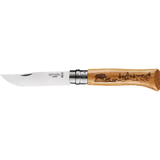 Нож Opinel №8 VRI Inox Animalia "Кабан"