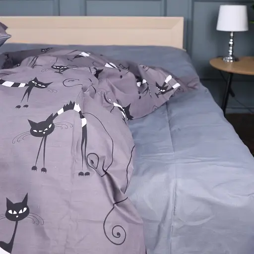 Комплект постельного белья MirSon Ranforce Elite Night cats 220х240 см (2200011152349) - фото 3