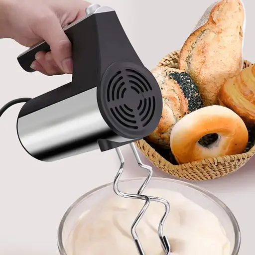 Ручний міксер Domotec MS-6690 нержавіюча сталь з 2 насадками на 5 швидкостей 600 Вт Сірий - фото 6