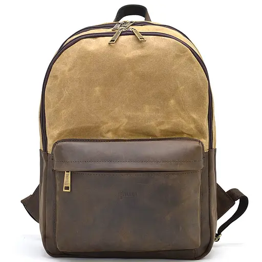 Кожаный мужской рюкзак TARWA 40х31х13 см sum0026126 - фото 3