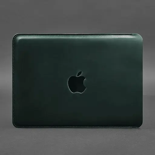 Шкіряний чохол BlankNote для MacBook 13 дюйм Зелений Crazy Horse - фото 5