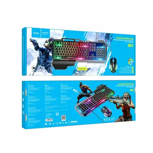Клавиатура и мышь Hoco GM12 Light and shadow RGB gaming - фото 4
