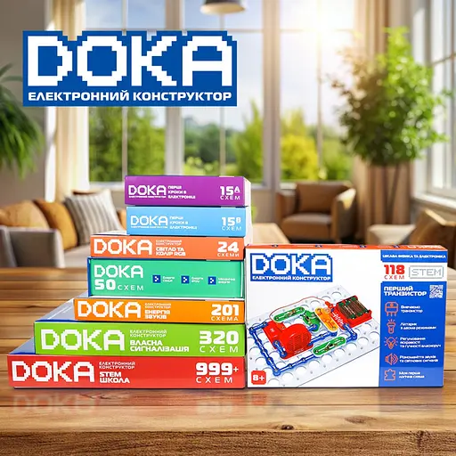 Конструктор DOKA електронний 118 схем (D70701) - фото 10