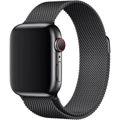 Ремінець DK для Apple Watch 38mm (Series 1 / 2 / 3) Метал Milanese Loop (05526) (black)