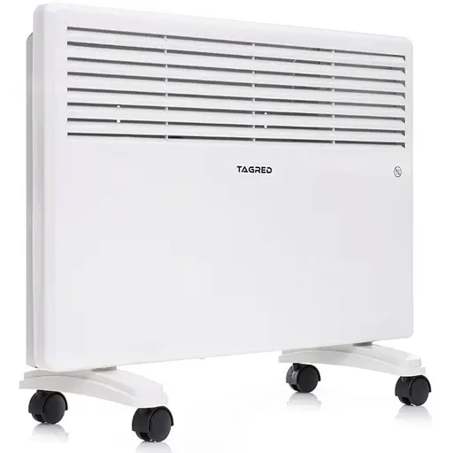 Электрический конвектор Tagred напольный/настенный, 1500 Вт, площадь обогрева 15 кв.м., Белый (TA911W) - фото 1