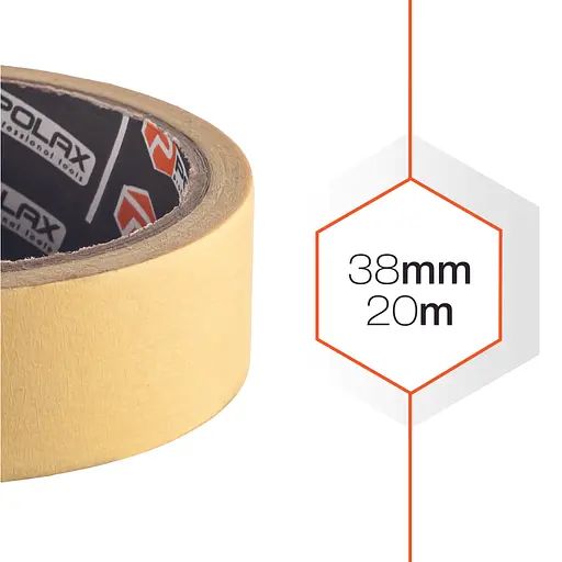 Малярная клейкая лента Polax Стандарт 38 мм х 20 м (101-016) - фото 2