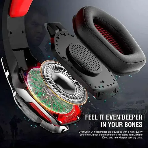 Дротова ігрова гарнітура Hunterspider Gaming with LED V4, USB, 3.5mm, 2.2m, silver - фото 9