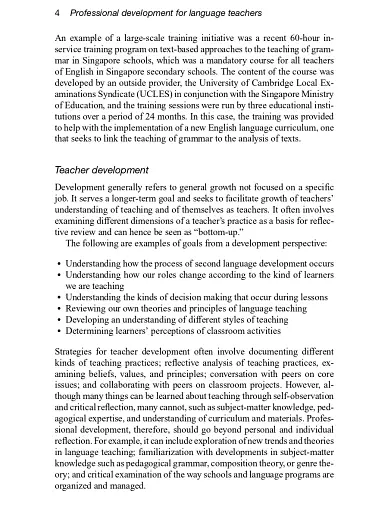 Professional Development for Language Teachers. Strategies for Teacher Learning - фото 5