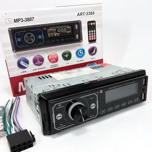 Автомагнитола MP3 3887 ISO 1DIN - фото 7