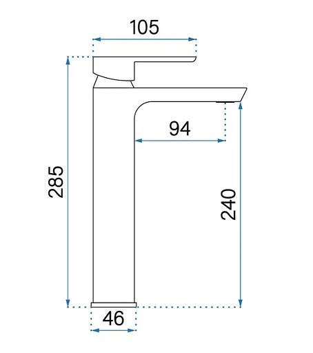 Змішувач для умивальника Rea Argus високий хром REA-B6209 Хром - фото 7