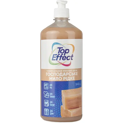 Моющее средство универсальное TopEffect Хозяйственное мыло жидкое 940 мл