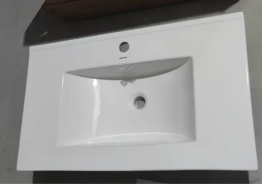 Умивальник меблевий Mixxus Premium Cubic-1503 810x460x170 мм з отвором під змішувач і переливом MP6497, Білий - фото 3