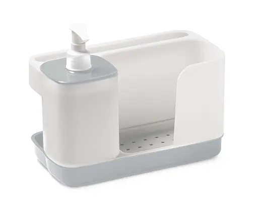 Кухонный органайзер с дозатором для моющего средства Snips, бело-серый