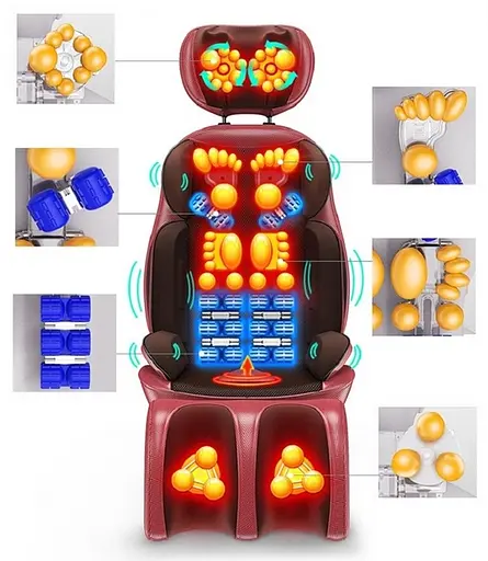 Массажное кресло-накидка для тела Benbo AM-607E накидка с подогревом - фото 3