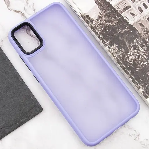 Чехол TPU+PC Epik Lyon Frosted для Samsung Galaxy A51 Purple - фото 4