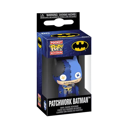 Коллекционная фигурка Брелок ДС Вязаный Бэтмен DC Patchwork Batman 4 см FP DC PB 508 - фото 3
